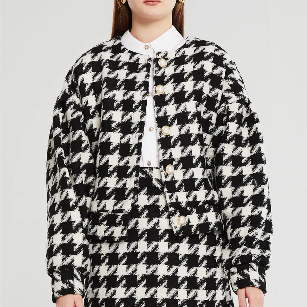 Storets Lori Houndstooth Two Piece Set